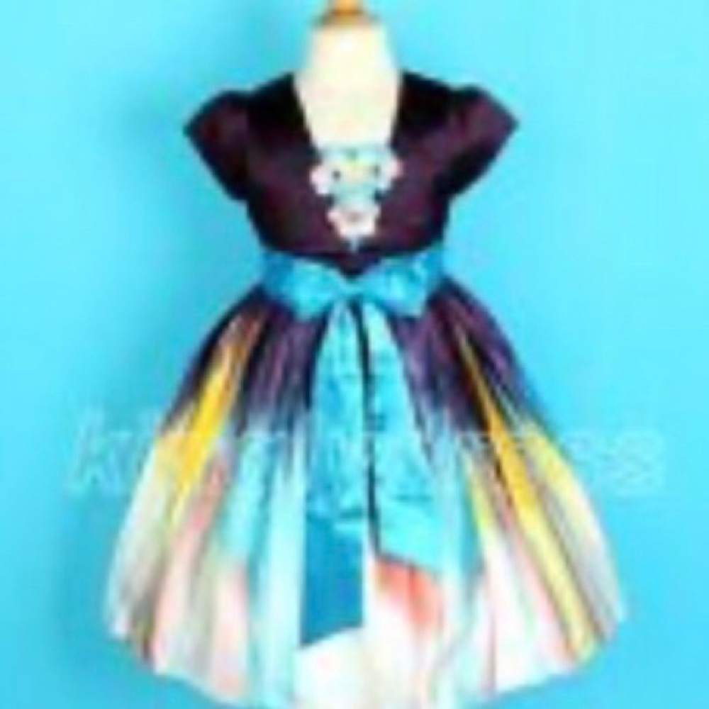 NWT Girls Rainbow Party Dress